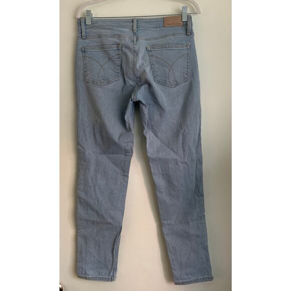 Calvin Klein Ankle Skinny Jeans Distressed Light Wash  Women's Size 30 - Picture 4 of 8
